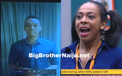 Miyonse Amosu Returns To The Big Brother Naija House To Wish TBoss A Happy Birthday