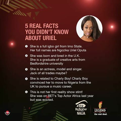 Facts About Former Big Brother Naija 2017 Housemate Uriel Oputa