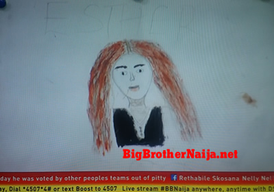 Esther Portrait Painting Big Brother Naija 2019