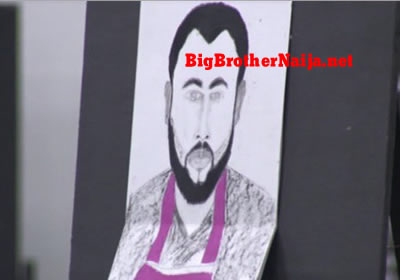 Nelson Portrait Painting Big Brother Naija 2019