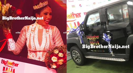 Mercy Eke Receives Big Brother Naija 2019 SUV Car Prize From Innoson Motors