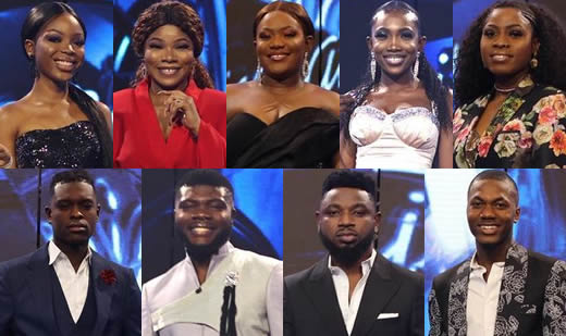 Nigerian Idol Season 7 Top 9 Contestants in 2022.